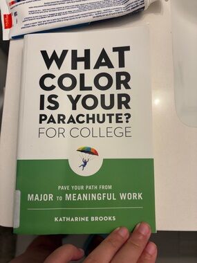 What Color Is Your Parachute? For College by - White & Green